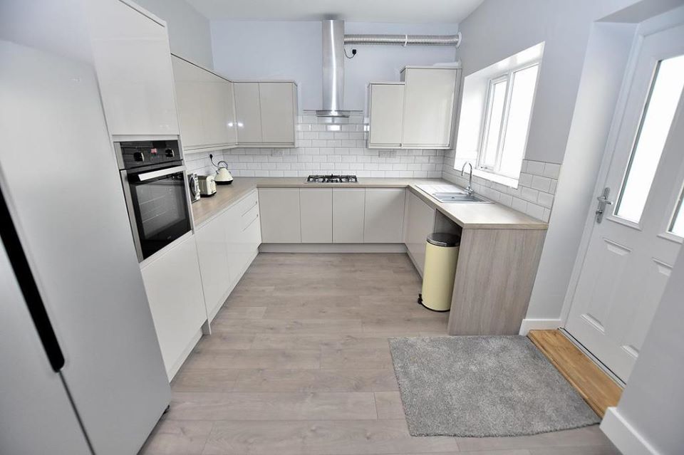 A fitted shared kitchen